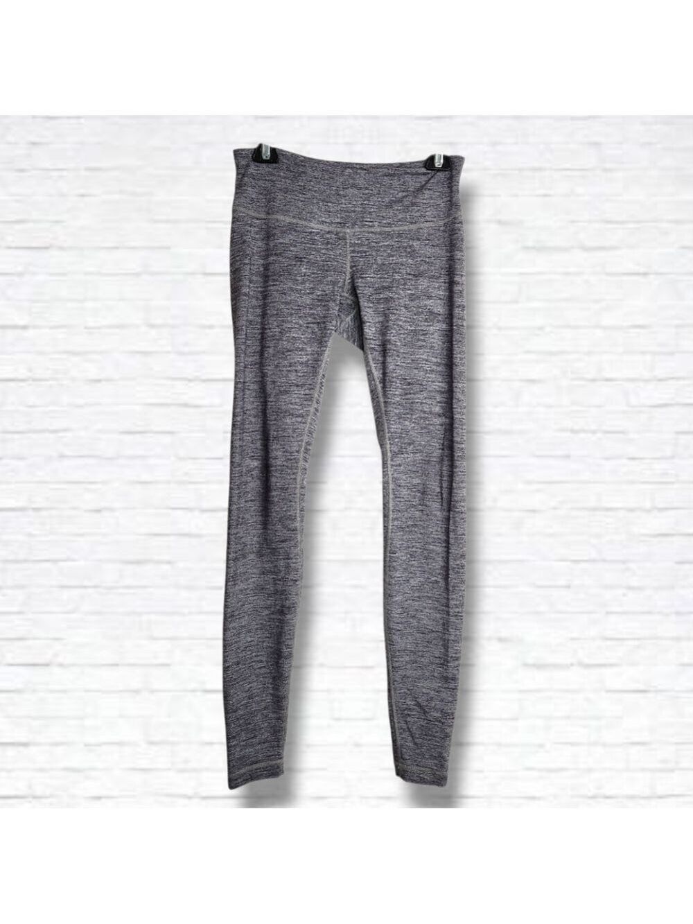 Lululemon Wunder Under Low-Mid Rise Grey Space Dye Leggings Size 6 Full Length